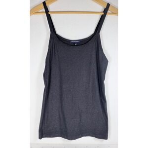 Y2K Boston Proper Tank Top Medium Dark Blue SPARKLE‎ Sleeveless Casual Layering